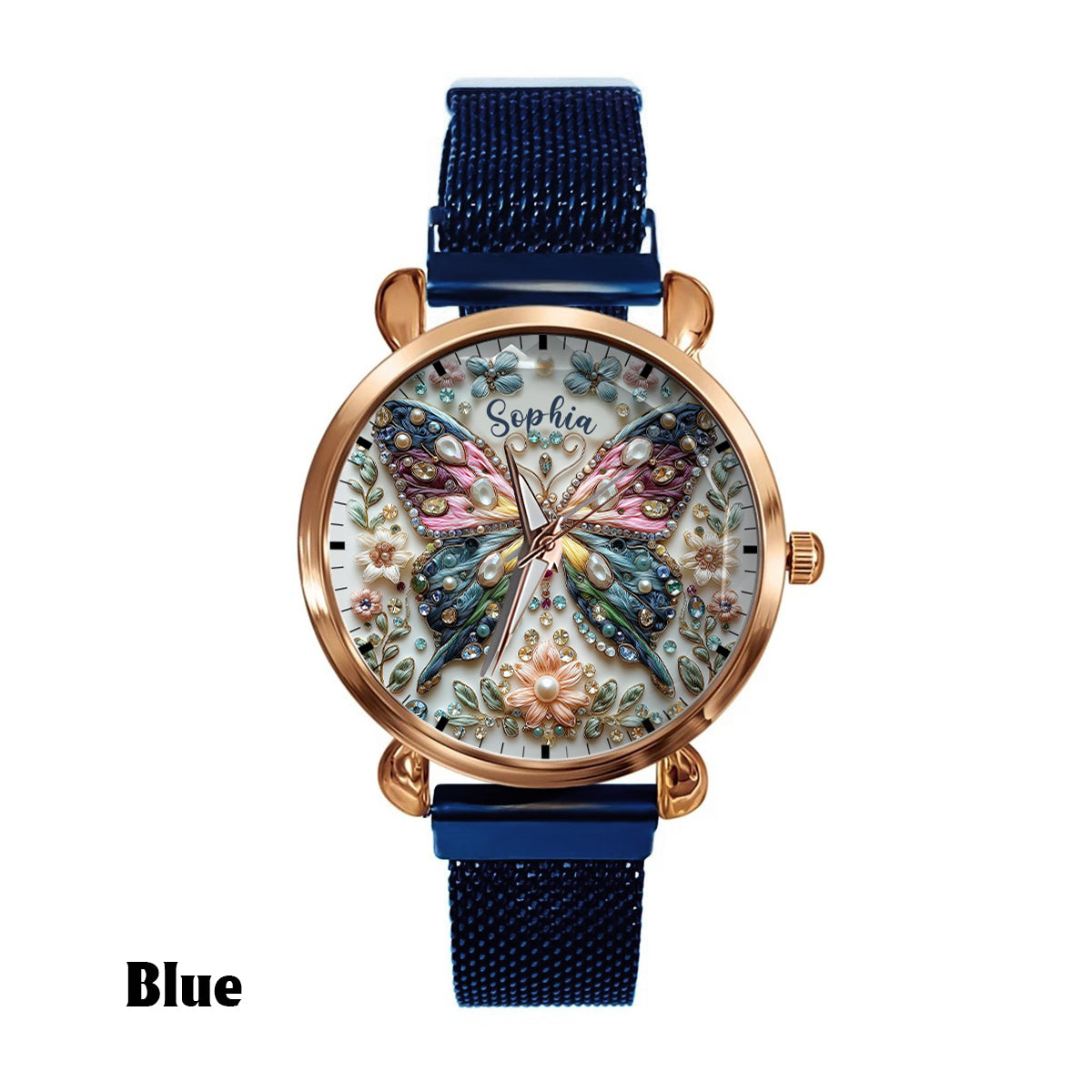Beautiful Butterfly - Personalized Butterfly Women Hand Watch