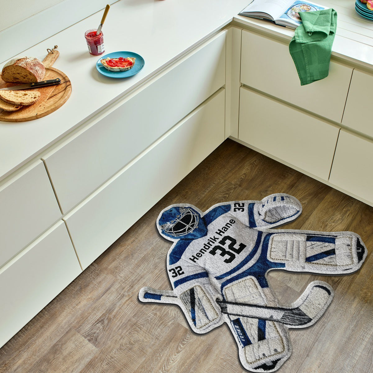 Love Hockey - Personalized Hockey Non-Slip Tufted Rug