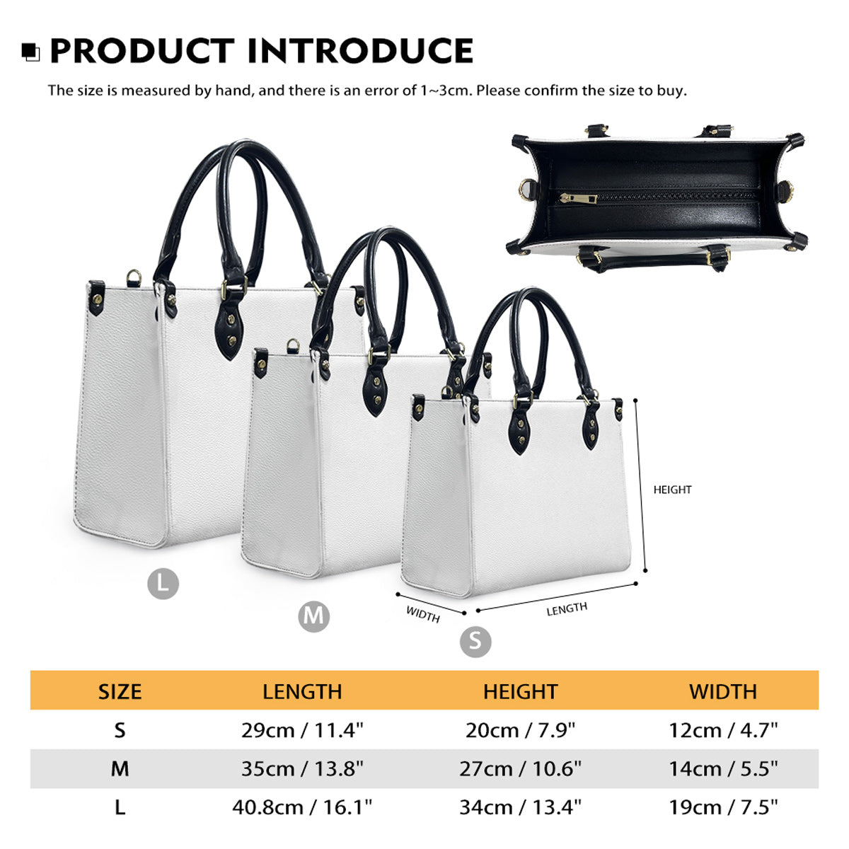 Sac à main en cuir personnalisé Nana's Cuties pour grand-mère