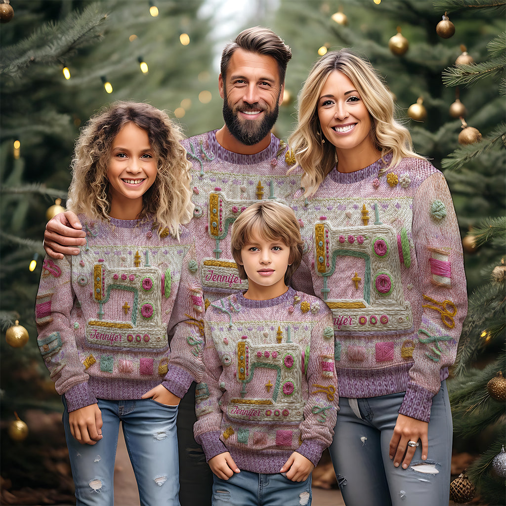 La couture, c'est ma passion ! - Pull moche personnalisé à coudre