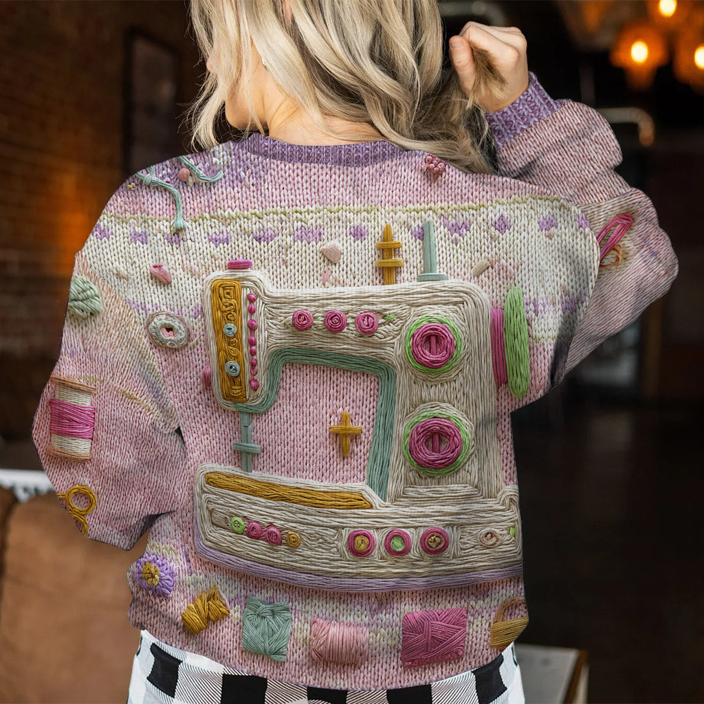 La couture, c'est ma passion ! - Pull moche personnalisé à coudre