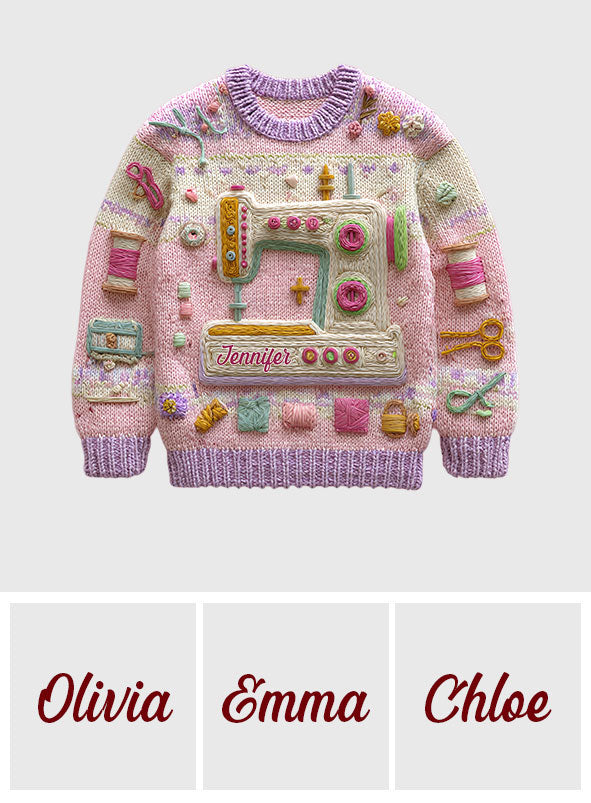 La couture, c'est ma passion ! - Pull moche personnalisé à coudre