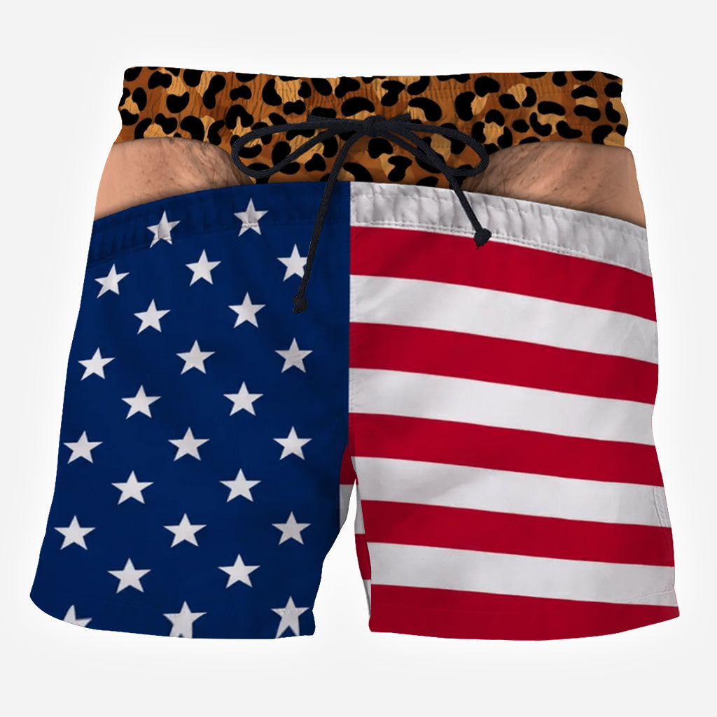 Funny Men Gift - Personalized Birthday Gifts For Husband, Son, Grandson, Brother, Grandpa, Dad, Yourself - Personalized Spicy Couple Men Shorts