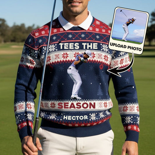Pull de golf moche de Noël personnalisé