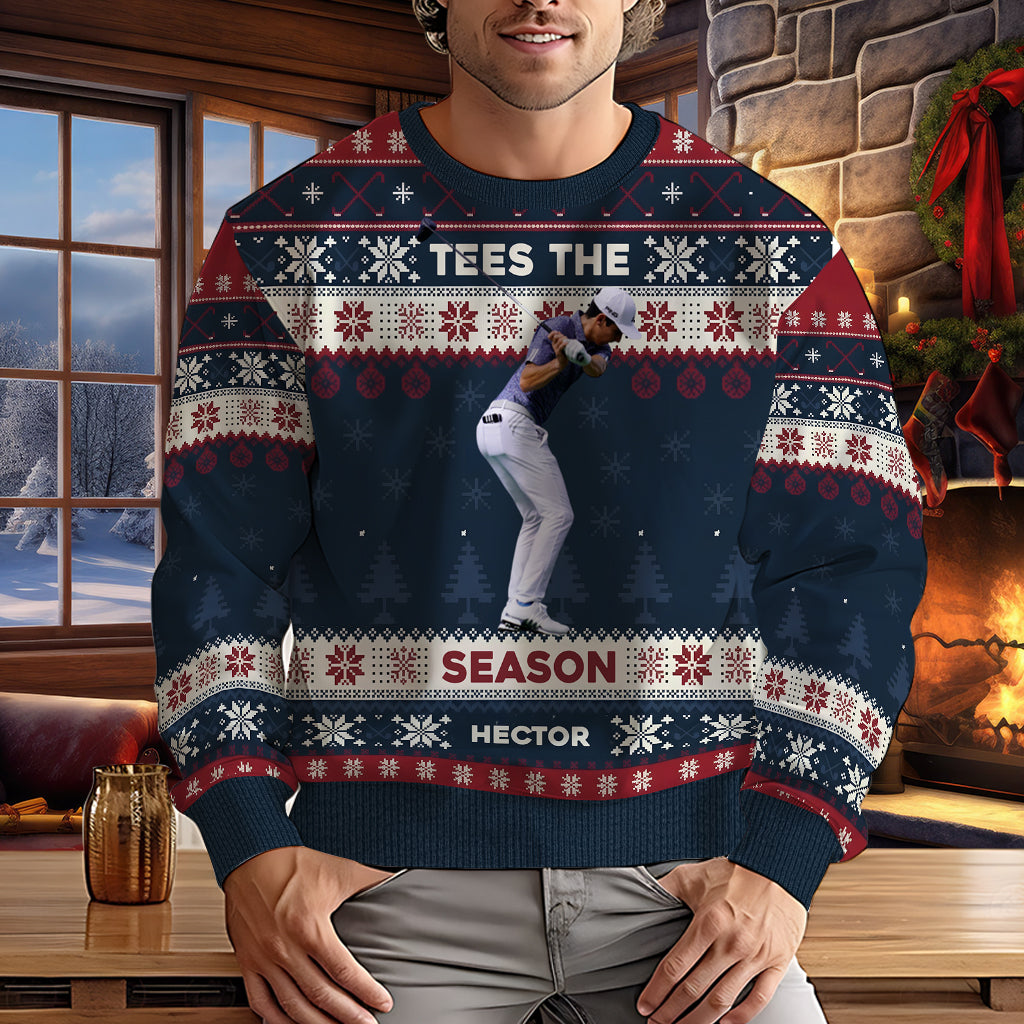 Pull de golf moche de Noël personnalisé
