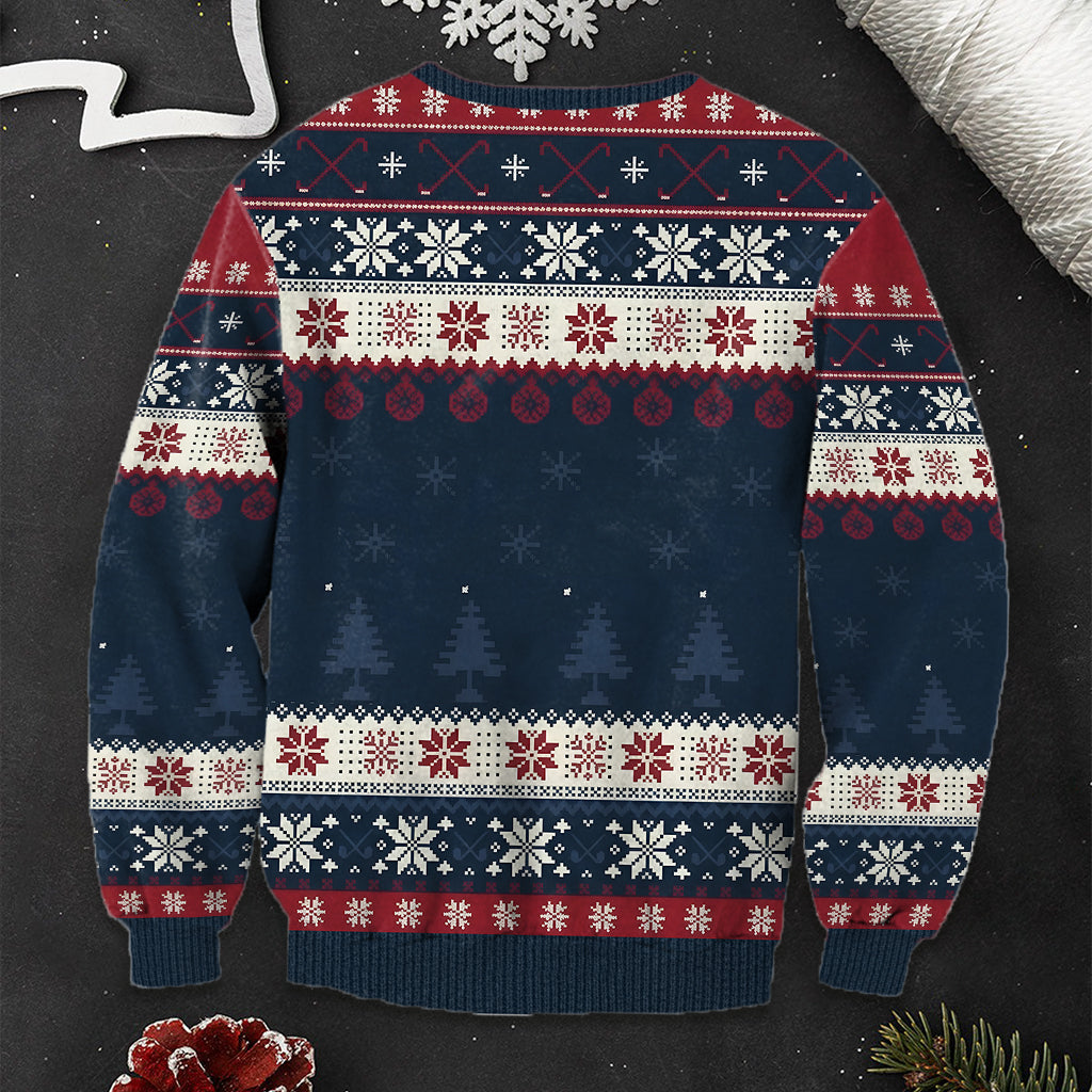 Pull de golf moche de Noël personnalisé
