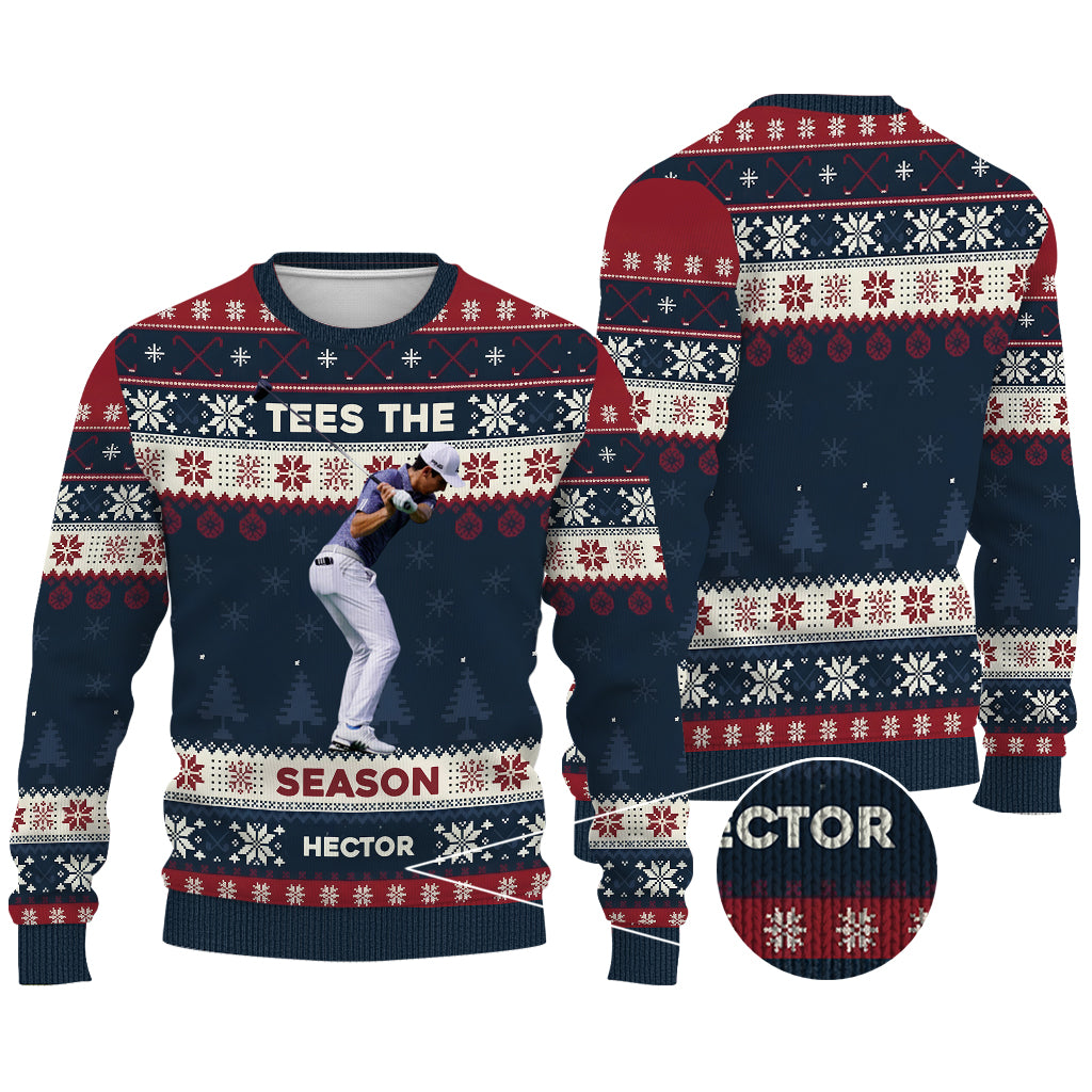 Pull de golf moche de Noël personnalisé