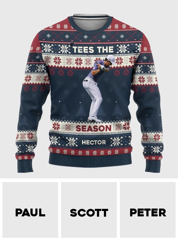 Pull de golf moche de Noël personnalisé