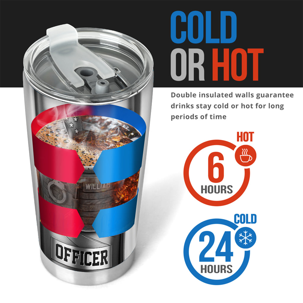 Serve And Protect - Personalized Police Officer Tumbler
