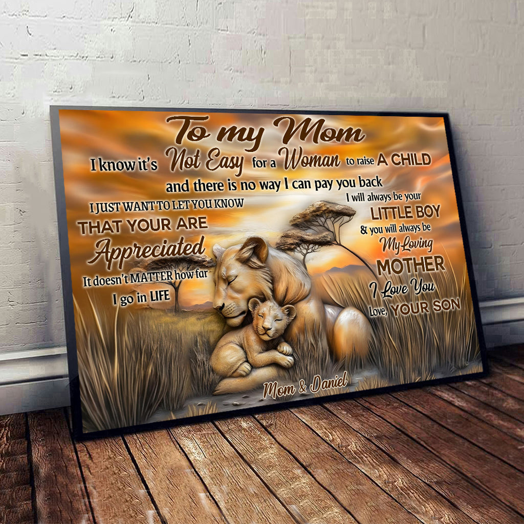 I Love You Mom - Personalized Mother Canvas And Poster