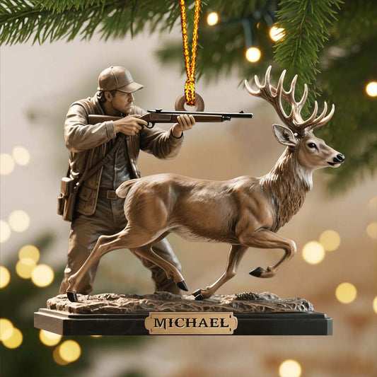 Love Hunting - Personalized Hunting Ornament