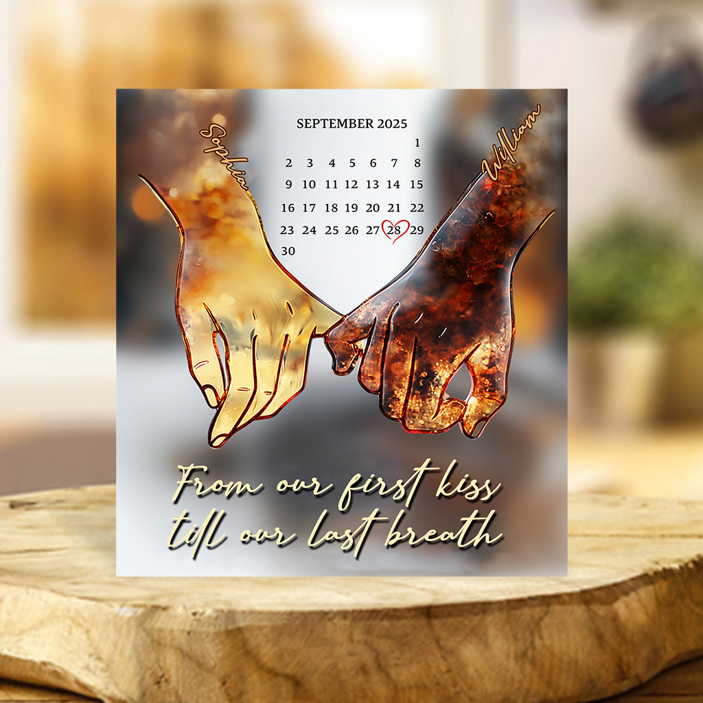 I Love You Forever & Always - Personalized Couple Custom Shaped Acrylic Plaque