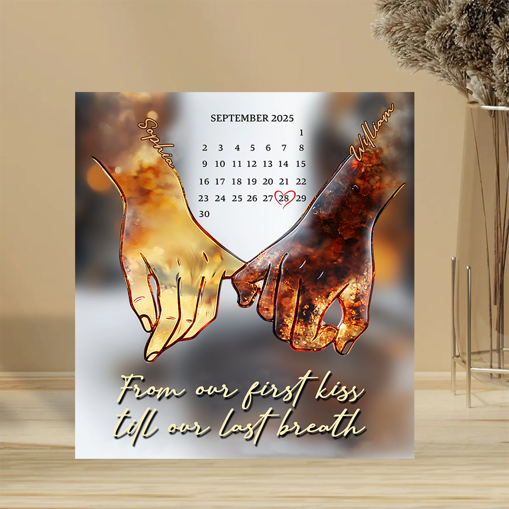 I Love You Forever & Always - Personalized Couple Custom Shaped Acrylic Plaque