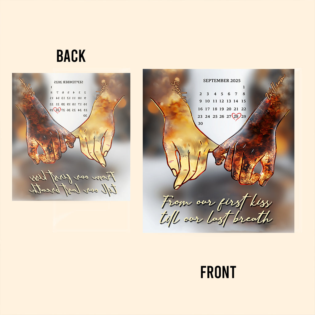 I Love You Forever & Always - Personalized Couple Custom Shaped Acrylic Plaque