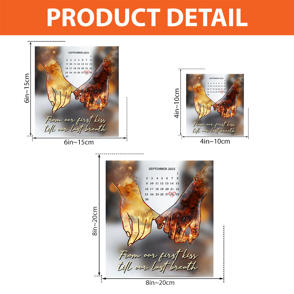 I Love You Forever & Always - Personalized Couple Custom Shaped Acrylic Plaque