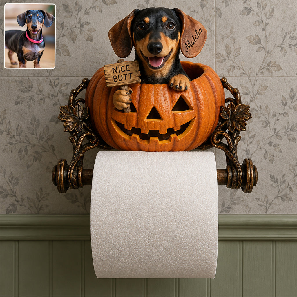 Nice Butt - Personalized Dog Toilet Paper Holder