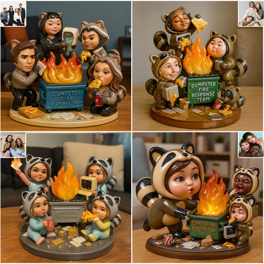 Équipe d'intervention en cas d'incendie de conteneur à déchets - Plaque acrylique personnalisée pour collègue