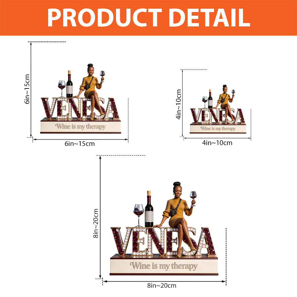 Cadeau pour Amateur de Vin - Plaque Acrylique Personnalisée en Forme