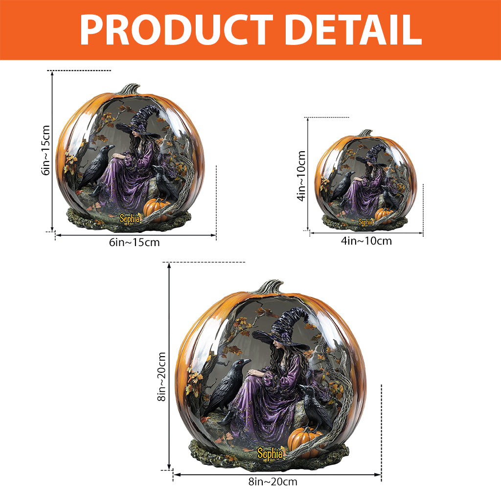 Sorcière Magique - Plaque acrylique personnalisée en forme de sorcière