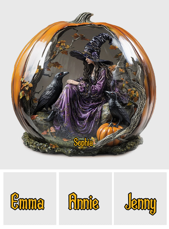 Sorcière Magique - Plaque acrylique personnalisée en forme de sorcière