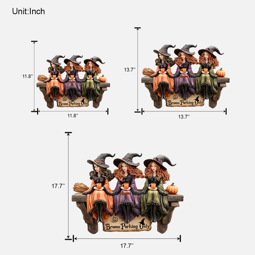 Panneau en bois personnalisé « Sorcière » - Parking Bloom