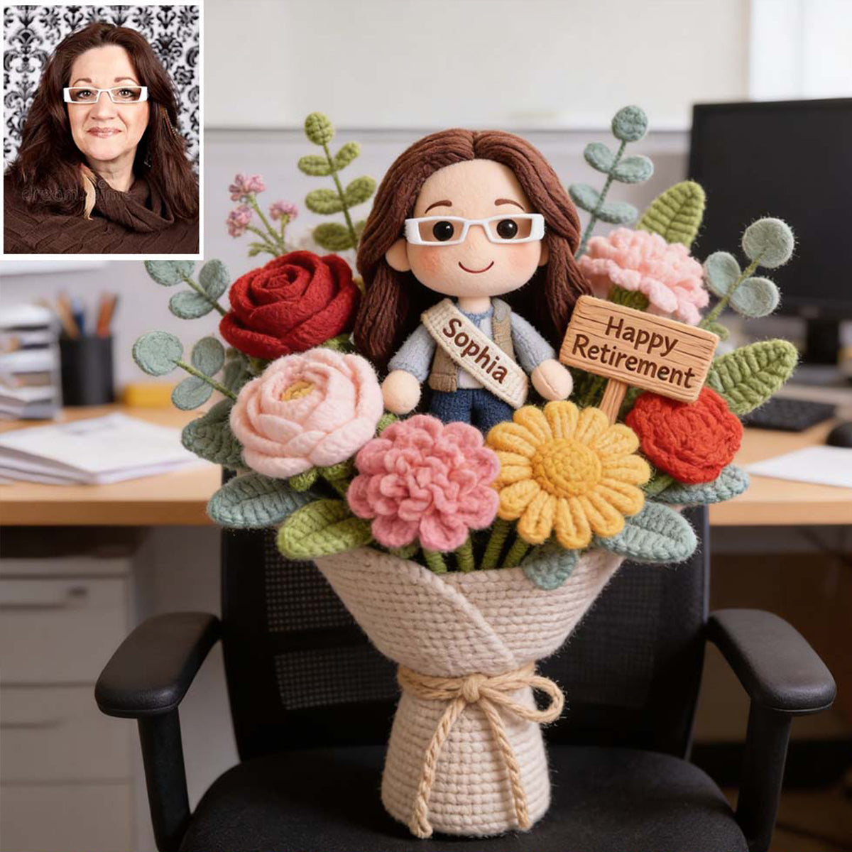 Happy Retirement Gift - Personalized Retired Premium Faux Fur Pillow