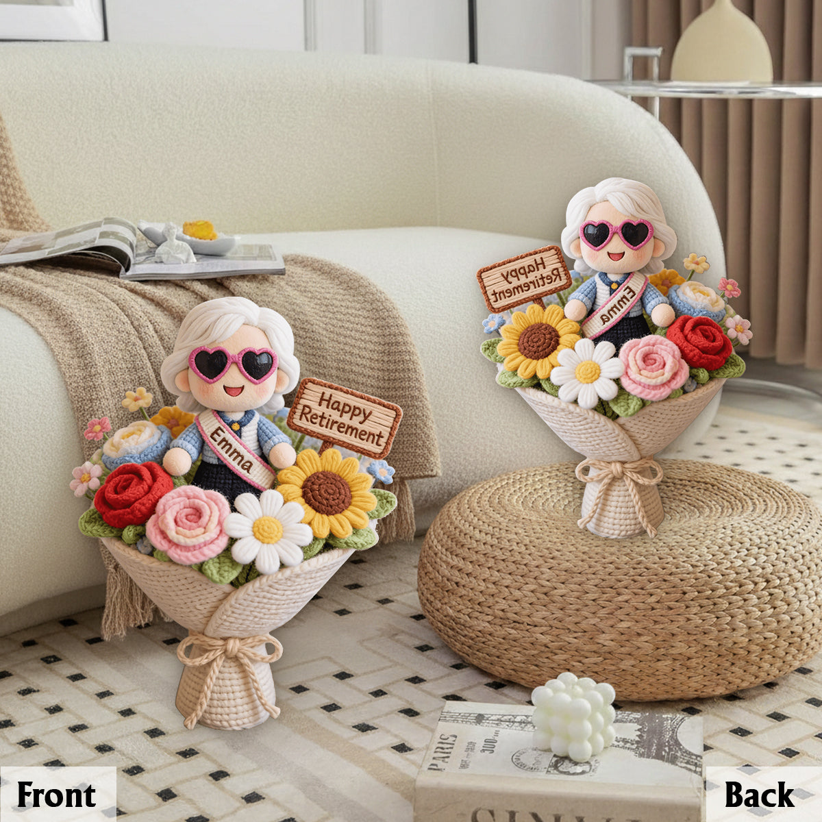 Happy Retirement Gift - Personalized Retired Premium Faux Fur Pillow