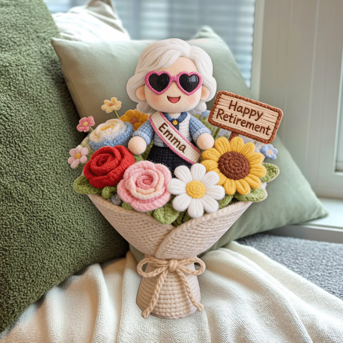 Happy Retirement Gift - Personalized Retired Premium Faux Fur Pillow