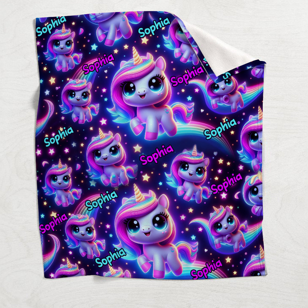 Magnifique motif lumineux - Couverture enfant personnalisée