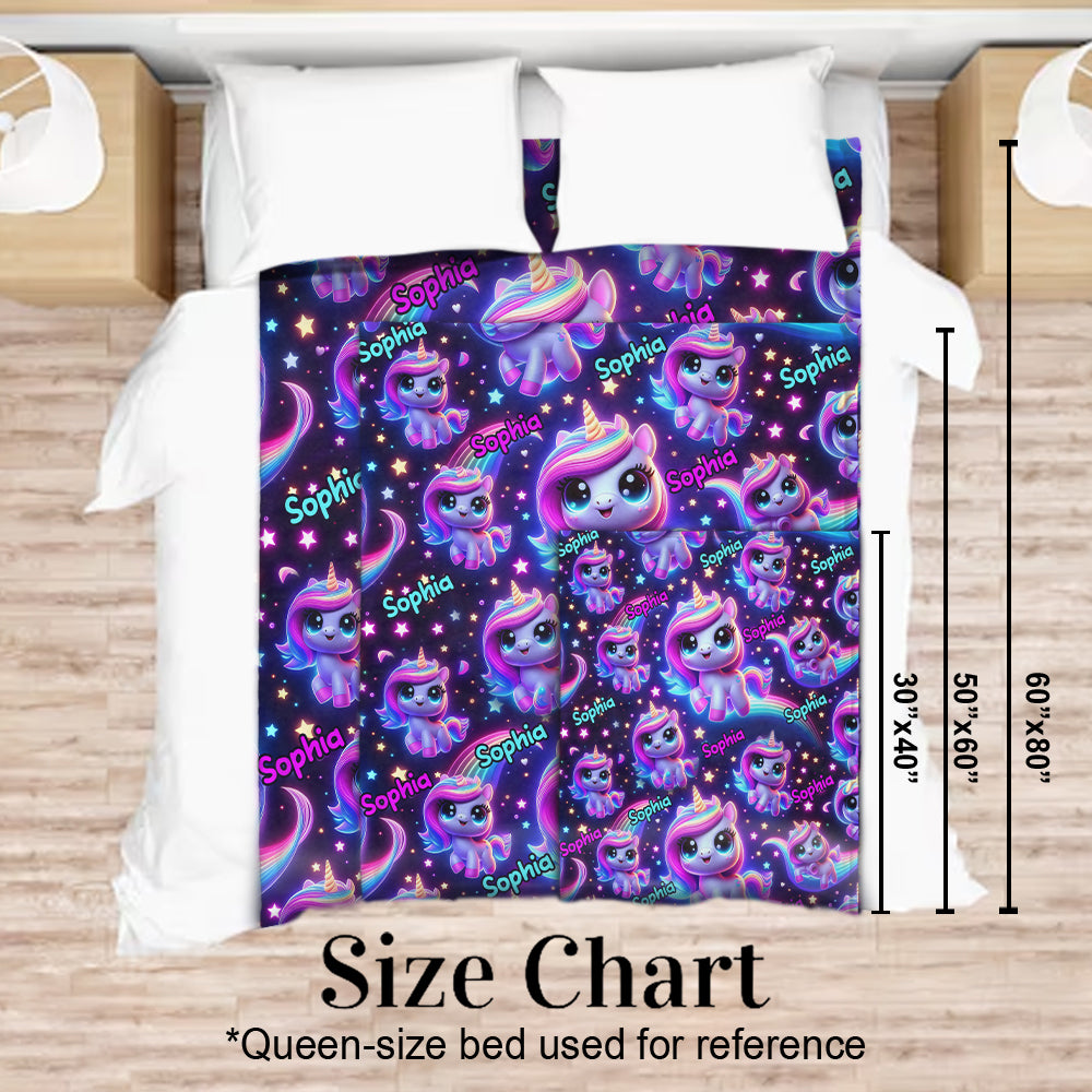 Magnifique motif lumineux - Couverture enfant personnalisée