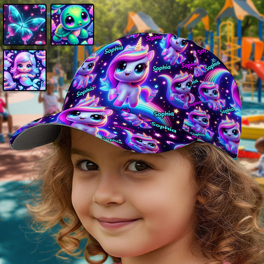Beautiful Glowing Pattern - Personalized Kid Classic Cap