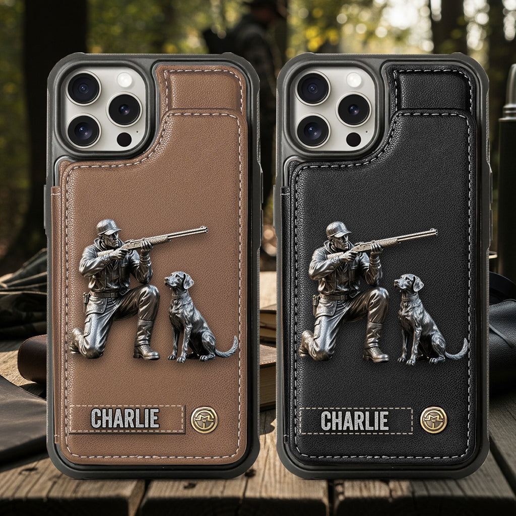 Passionné de chasse - Étui portefeuille personnalisé pour téléphone sur le thème de la chasse
