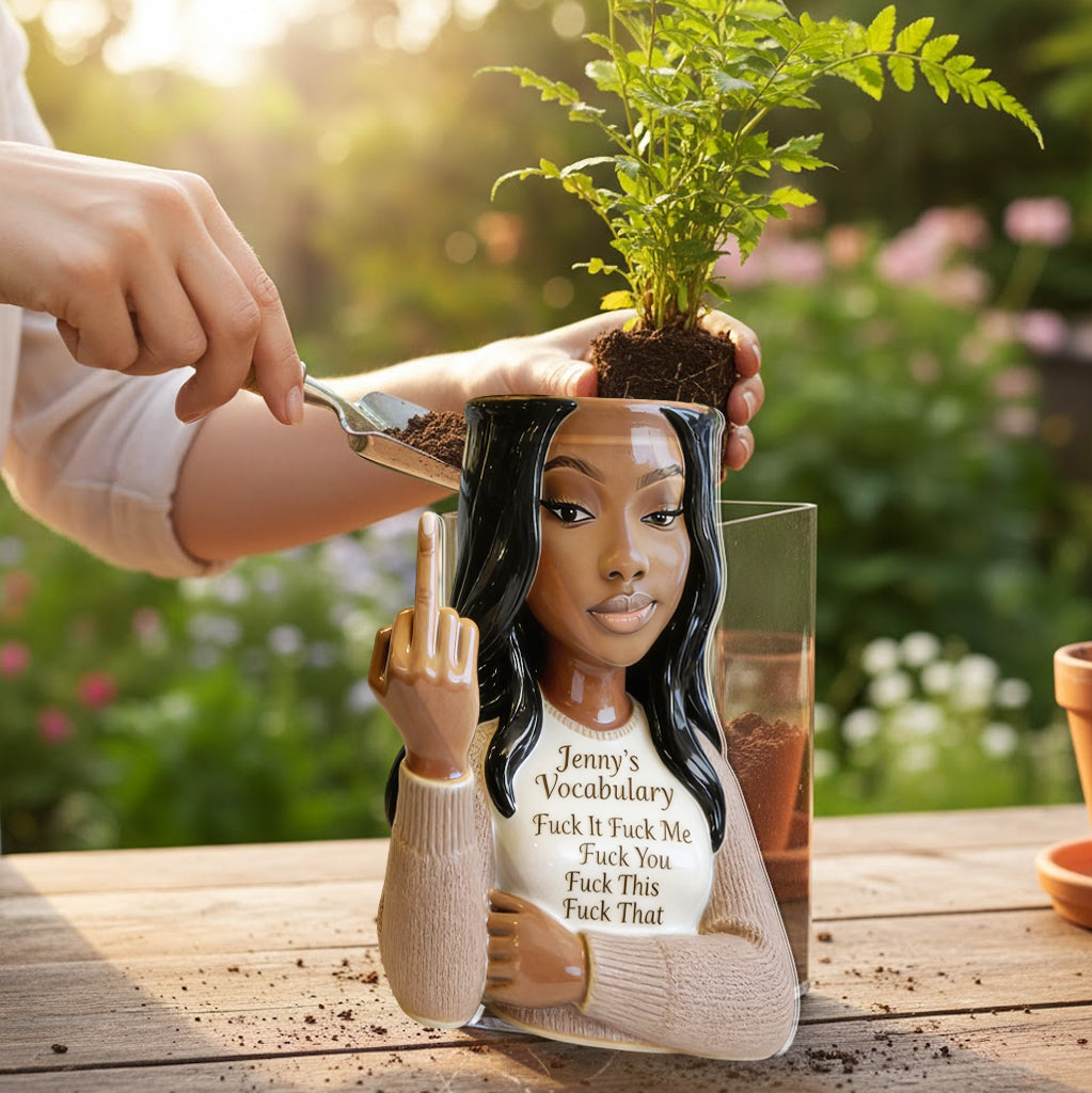 Your Vocabulary - Personalized Colleague Acrylic Pot