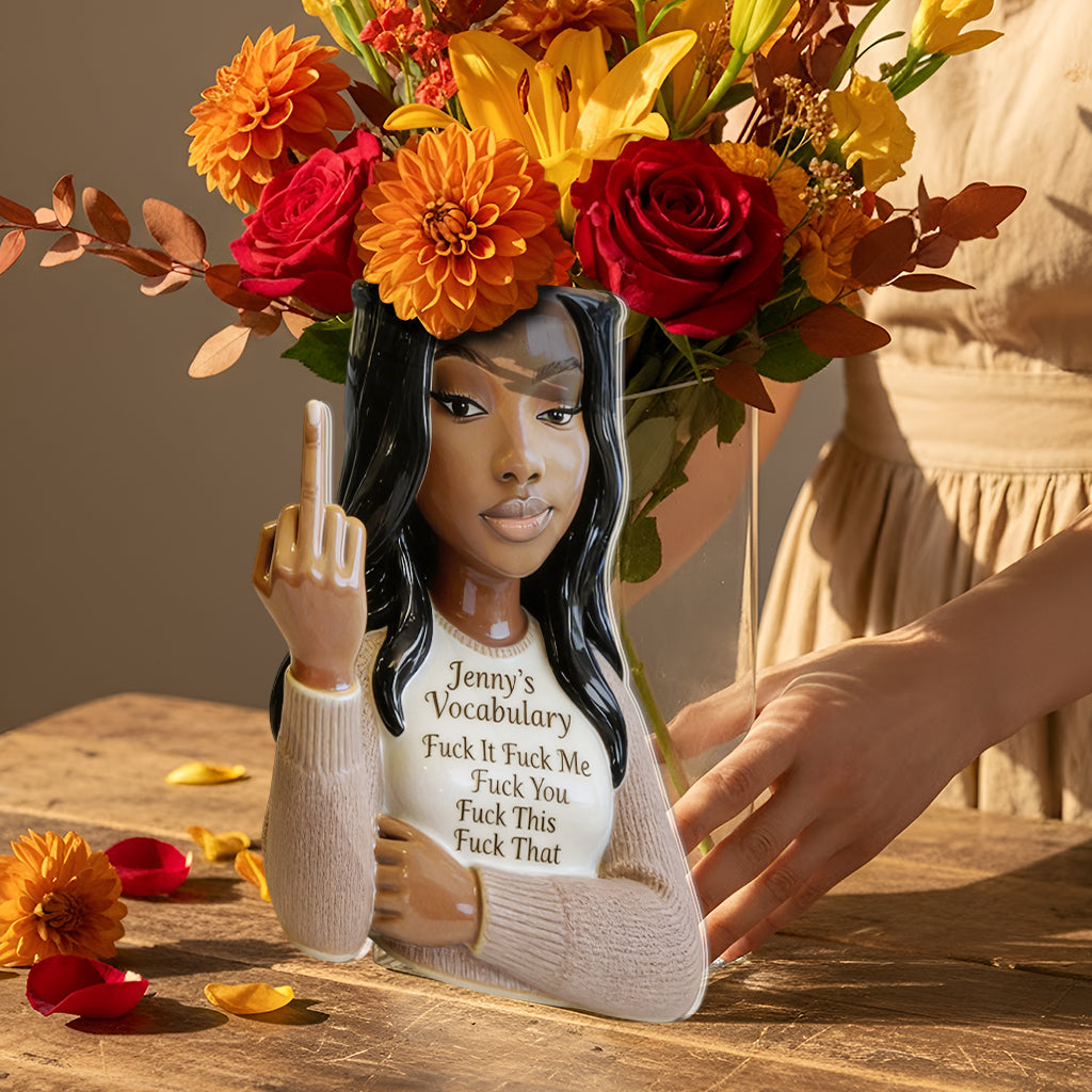 Your Vocabulary - Personalized Colleague Acrylic Pot