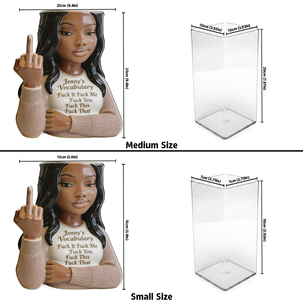 Your Vocabulary - Personalized Colleague Acrylic Pot