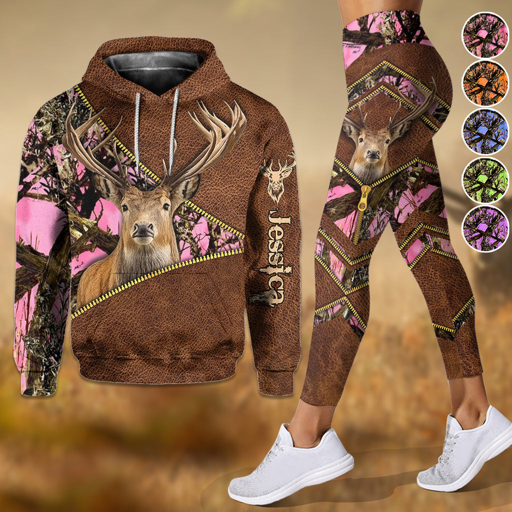 Fille de la campagne - Sweat à capuche et legging de chasse personnalisés