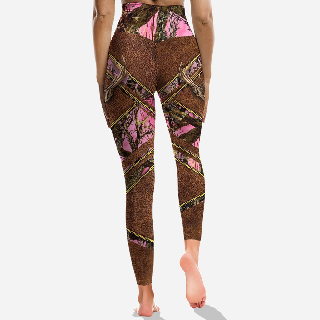 Fille de la campagne - Sweat à capuche et legging de chasse personnalisés