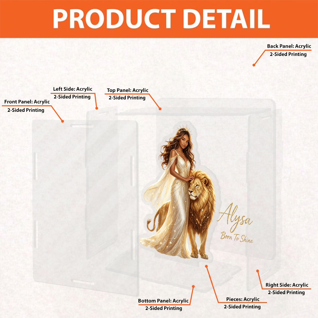 Coffret en Acrylique Fantaisie Personnalisé - Boîte d'Affichage Horoscope