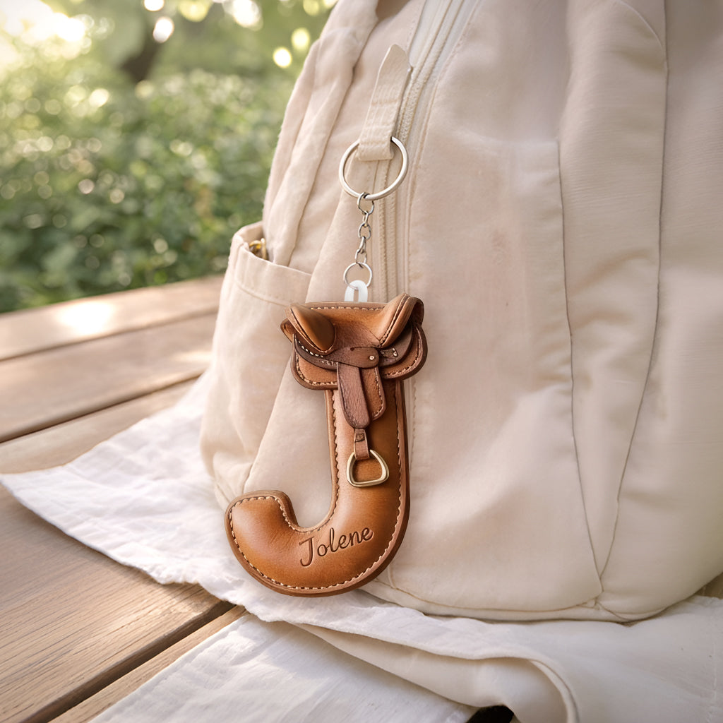 Wild Hearts & Western Dreams - Personalized Cowgirl Leather Bag With Plush Charm