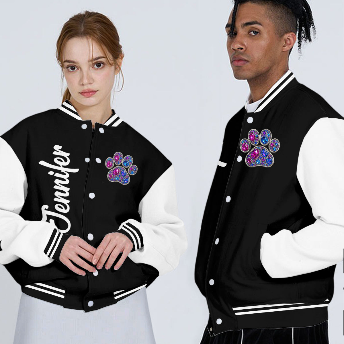 Dog Mom - Personalized Dog Varsity Jacket