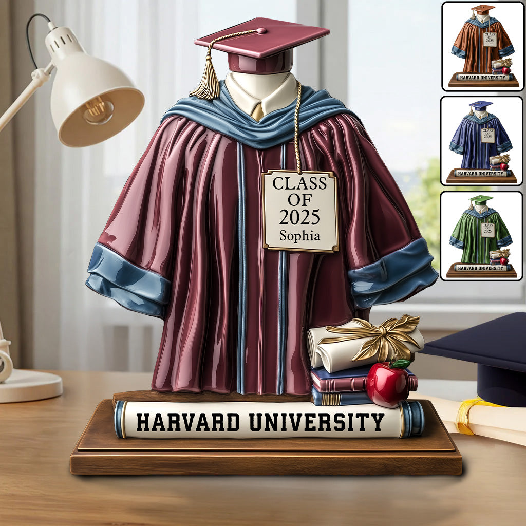 Promotion 2025 - Plaque de remise de diplôme personnalisée en acrylique.