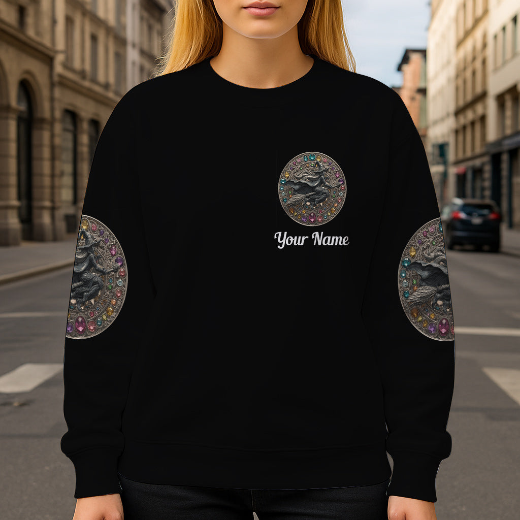 T-shirt personnalisé « Sorcière scintillante »