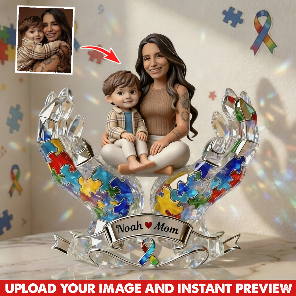 Custom Any Photo - Personalized Autism Awareness Custom Shaped Acrylic Plaque