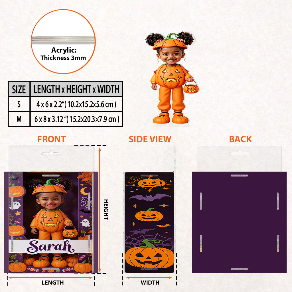 Little Pumpkin - Personalized Kid Acrylic Display Box