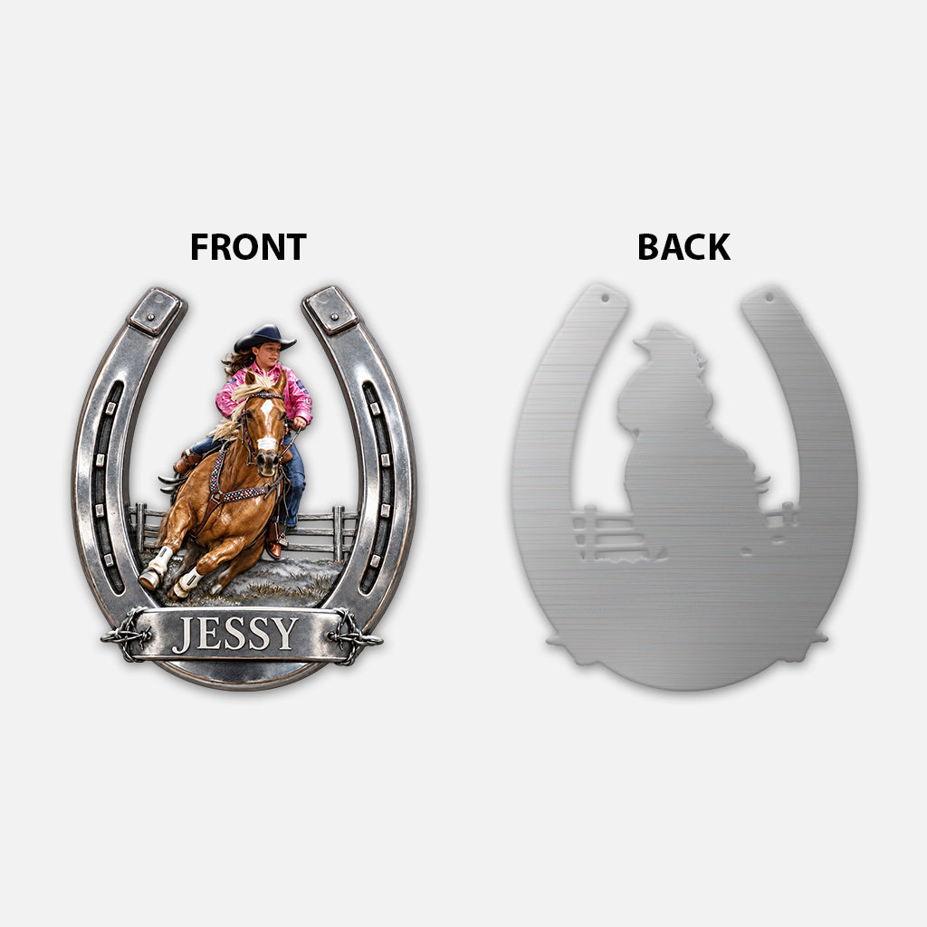 Custom Any Photo, Horse Riding - Personalized Horse 3D Printed Cut Metal Sign