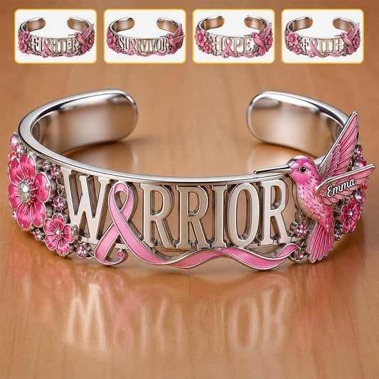 Sensibilisation au cancer du sein - Bracelet en forme de cancer du sein personnalisé