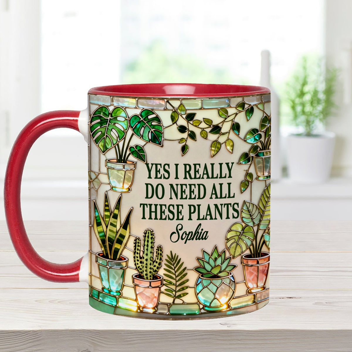 J'ai vraiment besoin de toutes ces plantes - Mug décoratif personnalisé « Ensemble de jardinage » avec agitateurs en acrylique