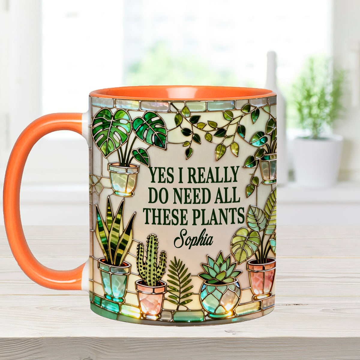 J'ai vraiment besoin de toutes ces plantes - Mug décoratif personnalisé « Ensemble de jardinage » avec agitateurs en acrylique