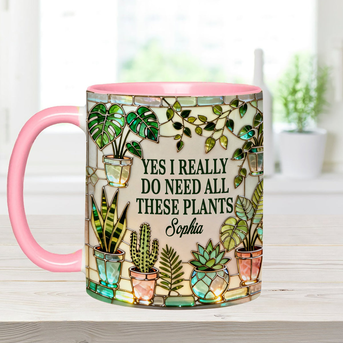 J'ai vraiment besoin de toutes ces plantes - Mug décoratif personnalisé « Ensemble de jardinage » avec agitateurs en acrylique
