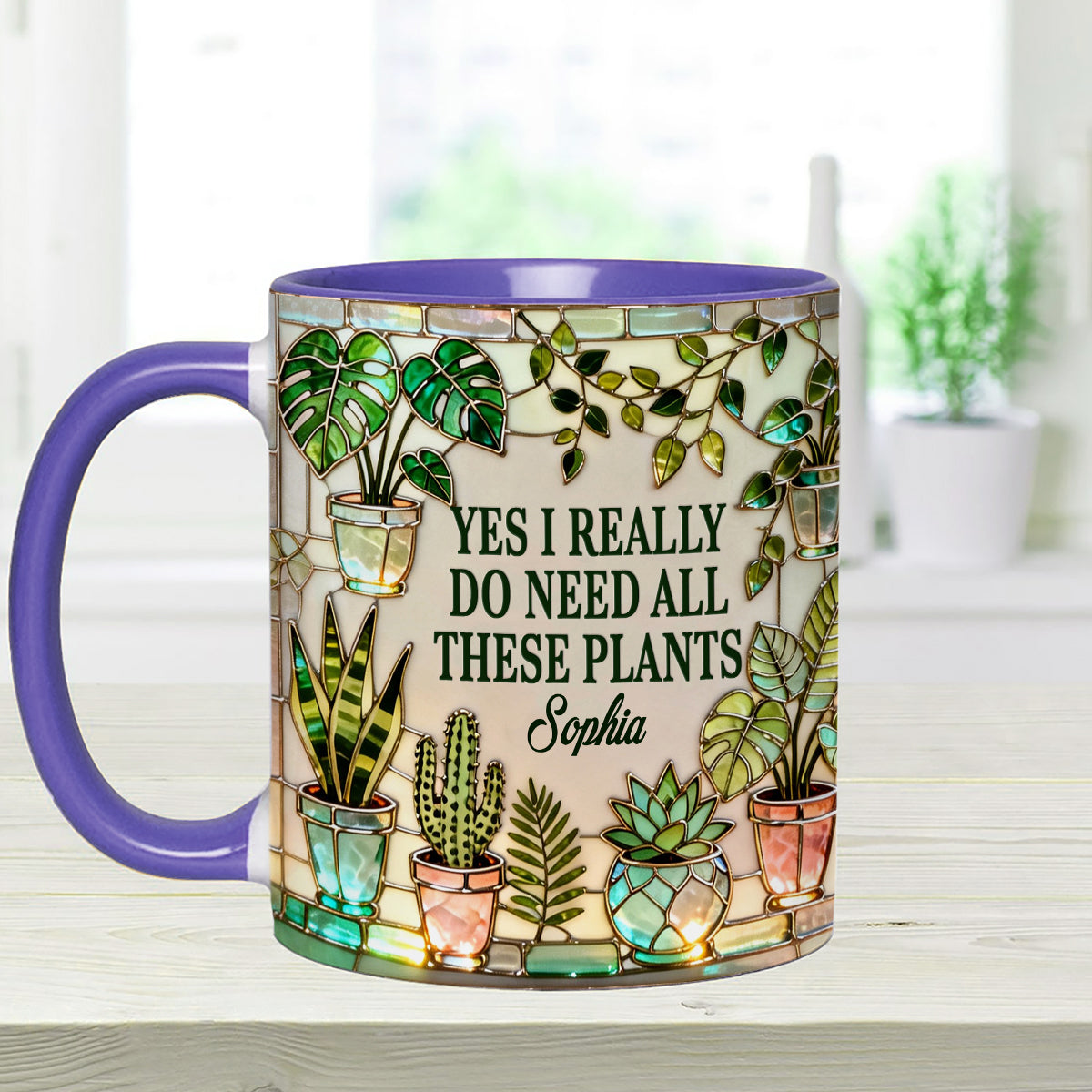 J'ai vraiment besoin de toutes ces plantes - Mug décoratif personnalisé « Ensemble de jardinage » avec agitateurs en acrylique